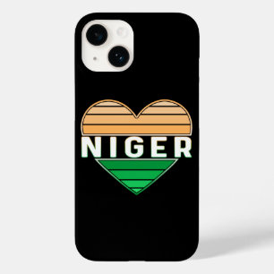 Coque Pour iPhone 14 I Love Niger, Coeur Nigérien