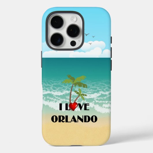 Coques Case-Mate iPhone I Love Orlando, Floride (Verso)
