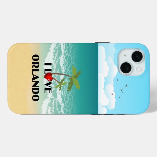Coques Case-Mate iPhone I Love Orlando, Floride (Verso (horizontal))