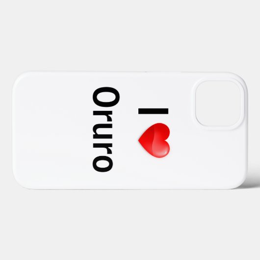 Coques Case-Mate iPhone I love oruro (Verso (horizontal))