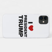 Coques Case-Mate iPhone I Love Président Trump Heart (Dos (Horizontal))