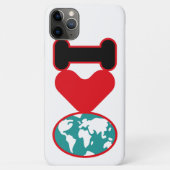 COQUES Case-Mate iPhone I LOVE THE WORLD BY MASANSER PIXELAT (Dos)
