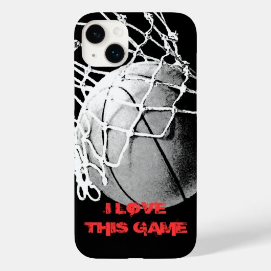 Coques Case-Mate iPhone I Love This Game - Basketball (Verso)