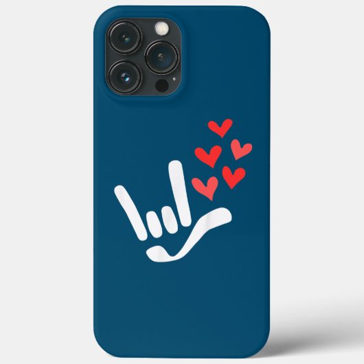 Coques Case-Mate iPhone I Love You ILY American Sign Language Taling (Verso)
