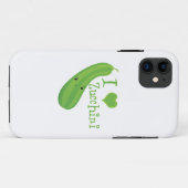 Coques Case-Mate iPhone I Love Zucchini Smiling Kawaii Zucchini (Dos (Horizontal))