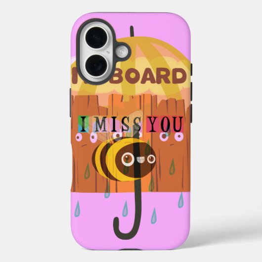 Coques Case-Mate iPhone I Miss You Funny design inspirant (Verso)