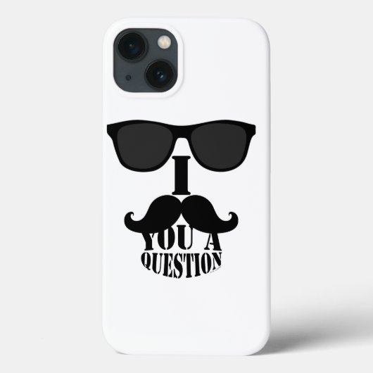 Coques Case-Mate iPhone I moustache vous un déguisement de question (Verso)