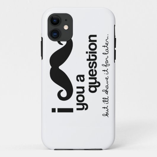 Coques Case-Mate iPhone I moustache vous une question (Dos)