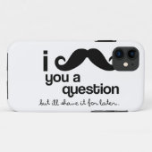 Coques Case-Mate iPhone I moustache vous une question (Dos (Horizontal))