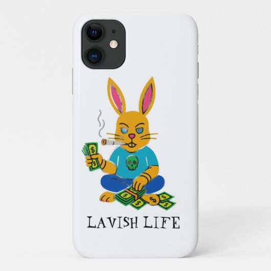 Coques Case-Mate iPhone I Phone 11 Bad Bunny X Lavish Life Phone Case (Dos)