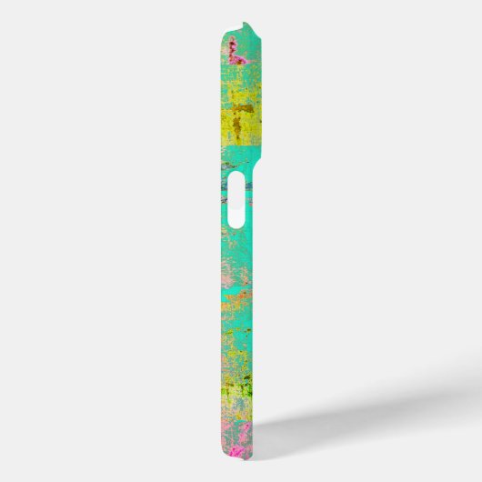Coques Case-Mate iPhone I Phone Case Turquoise Mix Distressed HAMbyWG (Verso / Droite)
