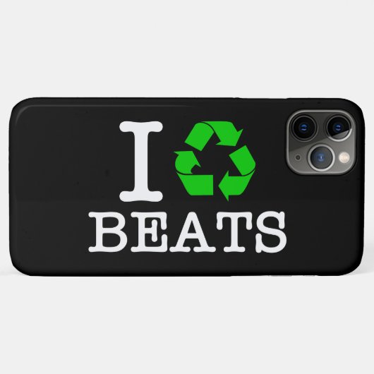 Coques Case-Mate iPhone I Recycle Les Beats (Dos (Horizontal))