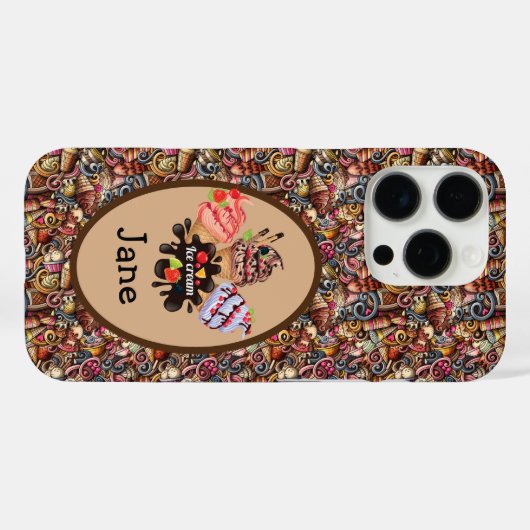 Coques Case-Mate iPhone Ice Cream (Verso (horizontal))