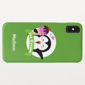 Coques Case-Mate iPhone Ice Cream Penguin personnalisé nom et des cas de t (Dos (Horizontal))