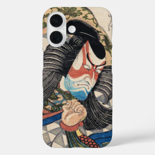 Coques iPhone 16 Ichikawa Danjuro kabuki samurai guerrier tatouage 
