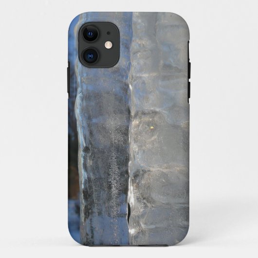 Coques Case-Mate iPhone Icicles Abstrait Blue Winter Photographie (Dos)