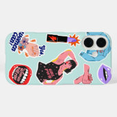 Coques Case-Mate iPhone Icône féministe Les femmes augmenteront l'autonomi (Verso (horizontal))