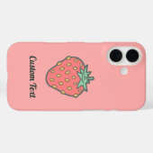 Coques Case-Mate iPhone Icône fraise (Verso (horizontal))