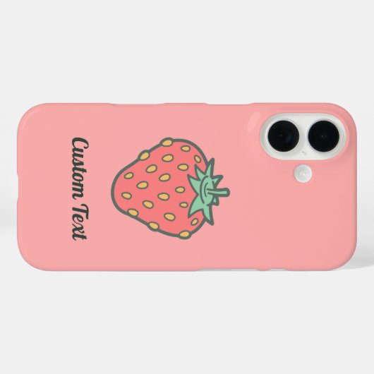 Coques Case-Mate iPhone Icône fraise (Verso (horizontal))