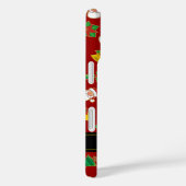 Coques Case-Mate iPhone Icônes de Noël Motif (Verso / Droite)