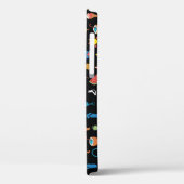 Coques Case-Mate iPhone Icônes d'été Black Seamless Arrière - plan (Verso / Gauche)