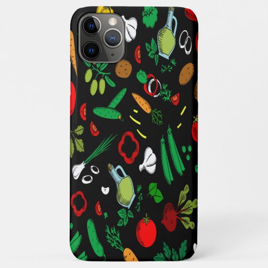 Coques Case-Mate iPhone Icônes végétales colorées (Dos)