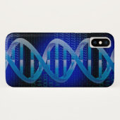 Coques Case-Mate iPhone ID d'ADN bleu (Dos (Horizontal))