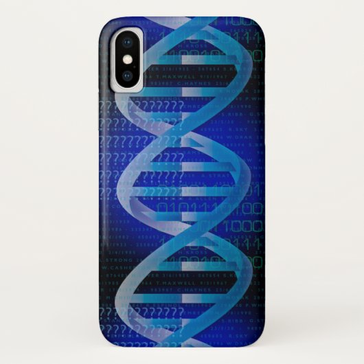 Coques Case-Mate iPhone ID d'ADN bleu (Dos)