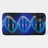 Coques Case-Mate iPhone ID d'ADN Blue Science (Dos (Horizontal))