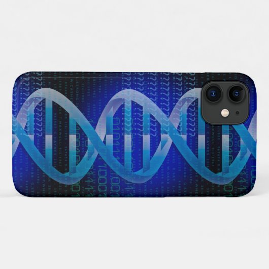 Coques Case-Mate iPhone ID d'ADN Blue Science (Dos (Horizontal))