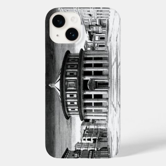 Coques Case-Mate iPhone IDÉAL VILLE Renaissance Architecture Noir Blanc (Verso)
