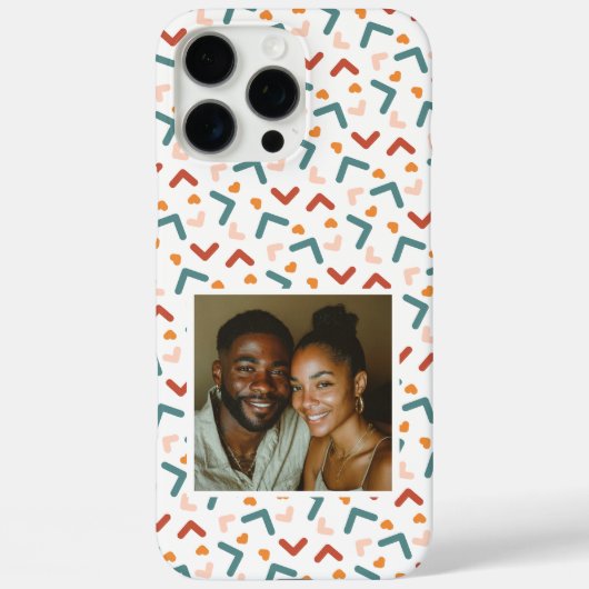 Coques Case-Mate iPhone Idées de cadeaux de Noël originaux Memphis Pattern (Verso)