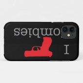 Coques Case-Mate iPhone Identification noire de zombi (Dos (Horizontal))