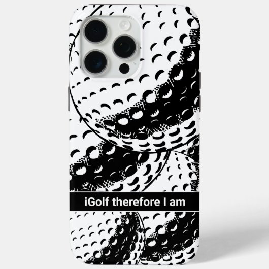 Coques Case-Mate iPhone iGolf Abstrait Funny Golf Humour (Verso)