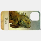 Coques Case-Mate iPhone Iguana Vert Personnalisable (Verso (horizontal))