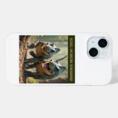 Coques Case-Mate iPhone Iguanodons plaisantant (Verso (horizontal))