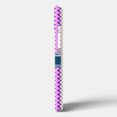 Coques Case-Mate iPhone Ikat Chevron, tribu de Pink et Navy (Verso / Gauche)