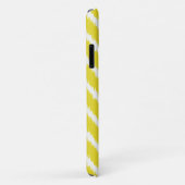 Coques Case-Mate iPhone Ikat Chevrons - Jaune moutarde et blanc (Dos/Droite)