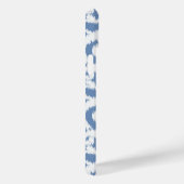 Coques Case-Mate iPhone Ikat Damassé mauresque - bleu ciel et blanc (Verso / Droite)