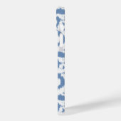Coques Case-Mate iPhone Ikat Damassé mauresque - bleu ciel et blanc (Verso / Gauche)