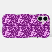 Coques Case-Mate iPhone Ikat Floral Damask - Orchidée et violet (Verso (horizontal))