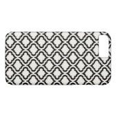 Coques Case-Mate iPhone Ikat marocain noir et blanc chic de motif (Dos (Horizontal))
