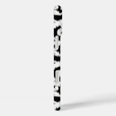 Coques Case-Mate iPhone Ikat Moorish Damask - blanc et noir (Verso / Droite)