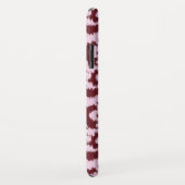 Coques Case-Mate iPhone Ikat Moorish Damask - bordeaux et rose (Dos/Droite)