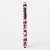 Coques Case-Mate iPhone Ikat Moorish Damask - bordeaux et rose (Dos/Gauche)