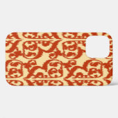 Coques Case-Mate iPhone Ikat Moorish Damask - Mandarin orange (Verso (horizontal))