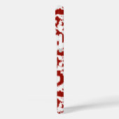 Coques Case-Mate iPhone Ikat Moorish Damask - rouge foncé et blanc (Verso / Gauche)