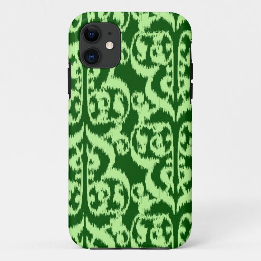 Coques Case-Mate iPhone Ikat Moorish Damask - vert pin et menthe (Dos)