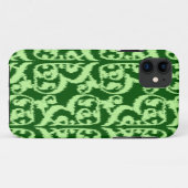 Coques Case-Mate iPhone Ikat Moorish Damask - vert pin et menthe (Dos (Horizontal))
