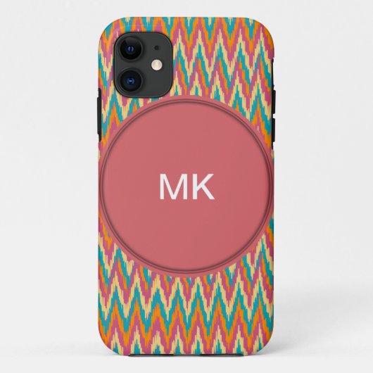 Coques Case-Mate iPhone iKat Zigzag Design Couleurs d'épices (Dos)